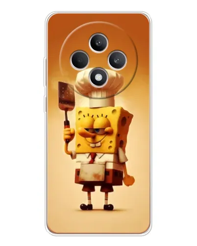 Чехол для OPPO Reno12 FS с картинкой «Губка Боб повар»