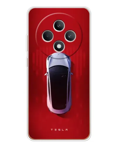 Чехол для OPPO Reno12 FS с картинкой «Tesla Top View» Чехол для OPPO Reno12 FS с картинкой «Tesla Top View»