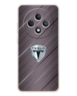 Чохол для OPPO Reno12 FS з картинкою «Металева текстура Tesla»
