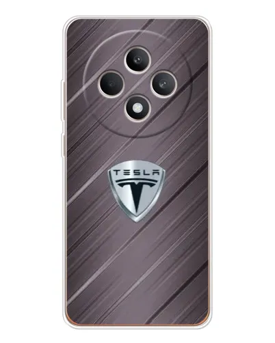 Чехол для OPPO Reno12 FS с картинкой «Металлическая текстура Tesla» Чехол для OPPO Reno12 FS с картинкой «Металлическая текстура Tesla»