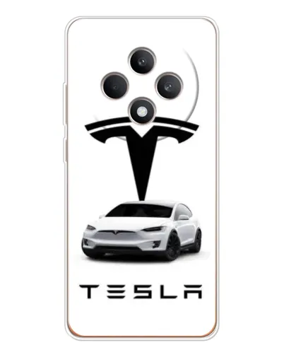 Чехол для OPPO Reno12 FS с картинкой «Tesla White Style» Чехол для OPPO Reno12 FS с картинкой «Tesla White Style»