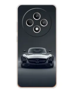 Чехол для OPPO Reno12 FS с картинкой «Mercedes на черном»