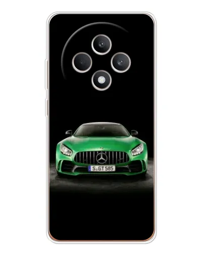 Чехол для OPPO Reno12 FS с картинкой «Mercedes — неоновый лого» Чехол для OPPO Reno12 FS с картинкой «Mercedes — неоновый лого»