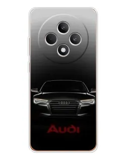Чехол для OPPO Reno12 FS с картинкой «Audi — градиентный контур»