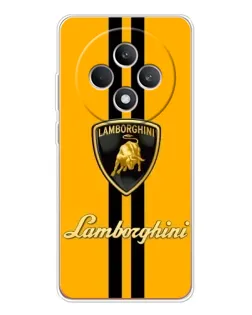 Чохол для OPPO Reno12 FS з картинкою «Lamborghini Stripe жовтий»