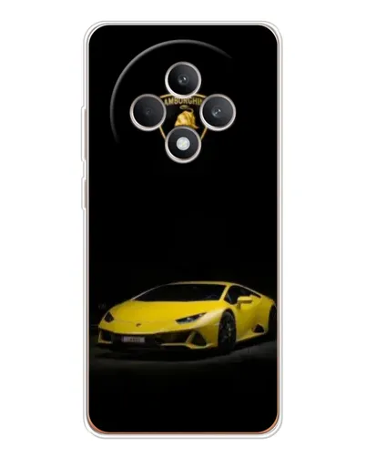Чехол для OPPO Reno12 FS с картинкой «Lamborghini желтый акцент»