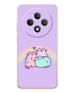 Чохол для OPPO Reno12 FS з картинкою «Веселкові Пушини» Чохол для OPPO Reno12 FS з картинкою «Веселкові Пушини»