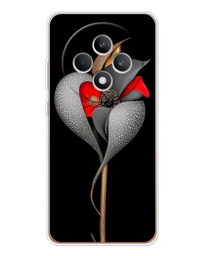 Чехол для OPPO Reno12 FS с картинкой «Серебряный фантазийный цветок» Чехол для OPPO Reno12 FS с картинкой «Серебряный фантазийный цветок»