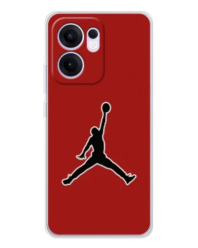 Чехол для OPPO Reno13 F с картинкой «Jordan Red Back»