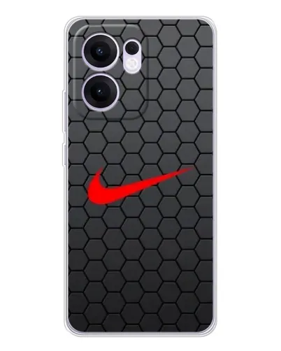 Чехол для OPPO Reno13 F с картинкой «Nike — карбоновая сетка»