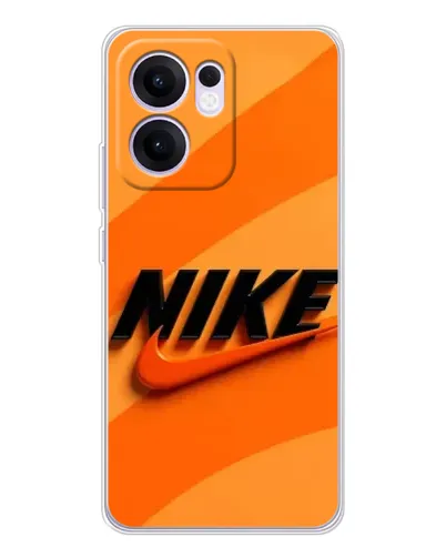 Чехол для OPPO Reno13 F с картинкой «Оранжевый драйв Nike»