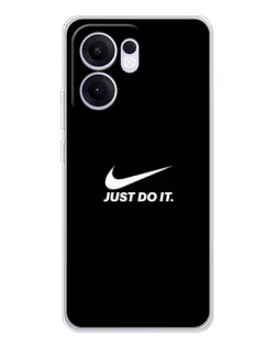 Чехол для OPPO Reno13 F с картинкой «Минимализм от Nike»