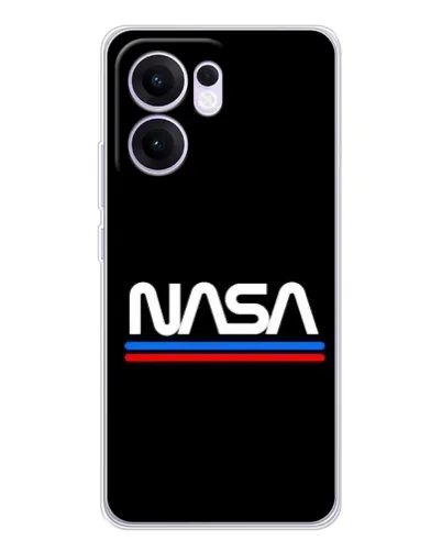 Чехол для OPPO Reno13 F с картинкой «NASA — классика Red Blue»