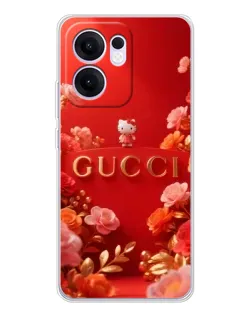 Чехол для OPPO Reno13 F с картинкой «Gucci — золотой сад»