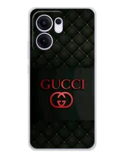 Чехол для OPPO Reno13 F с картинкой «Gucci — стеганый черный»