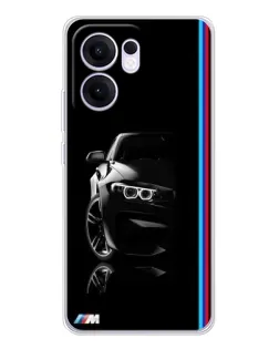 Чехол для OPPO Reno13 F с картинкой «Силуэт BMW в темноте» Чехол для OPPO Reno13 F с картинкой «Силуэт BMW в темноте»