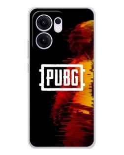Чехол для OPPO Reno13 F с картинкой «Яркий логотип PUBG»
