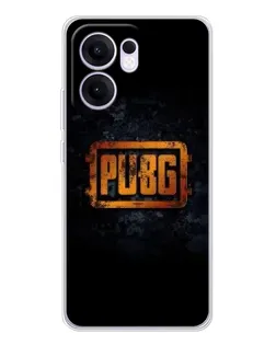 Чехол для OPPO Reno13 F с картинкой «PUBG — золотой логотип»
