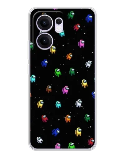 Чехол для OPPO Reno13 F с картинкой «Экипаж Among Us»