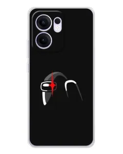 Чехол для OPPO Reno13 F с картинкой «Among Us шлем»