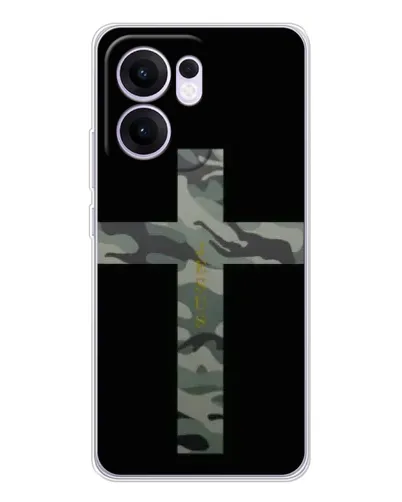 Чехол для OPPO Reno13 F с картинкой «Милитари Крест» Чехол для OPPO Reno13 F с картинкой «Милитари Крест»