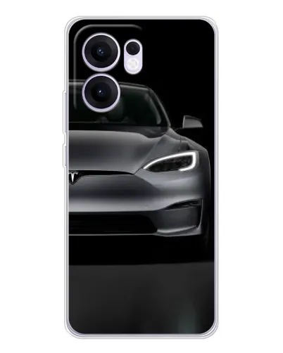 Чехол для OPPO Reno13 F с картинкой «Tesla Model S Look»