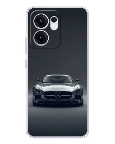Чехол для OPPO Reno13 F с картинкой «Mercedes на черном»