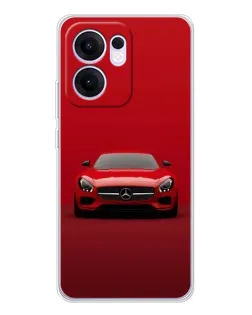 Чехол для OPPO Reno13 F с картинкой «Красный Mercedes AMG»