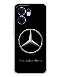 Чехол для OPPO Reno13 F с картинкой «Mercedes Silver Logo»