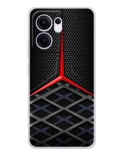 Чехол для OPPO Reno13 F с картинкой «Mercedes Carbon Grid»