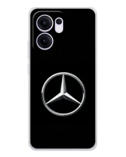 Чехол для OPPO Reno13 F с картинкой «Mercedes классический лого»