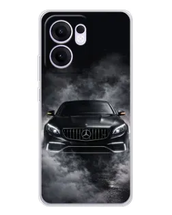 Чехол для OPPO Reno13 F с картинкой «Mercedes в дыму»
