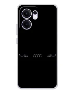 Чехол для OPPO Reno13 F с картинкой «Audi — световой подпись» Чехол для OPPO Reno13 F с картинкой «Audi — световой подпись»