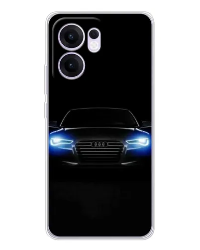 Чехол для OPPO Reno13 F с картинкой «Audi в неоне»