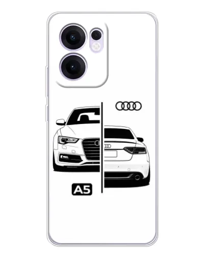 Чехол для OPPO Reno13 F с картинкой «Audi — контрастный дизайн»