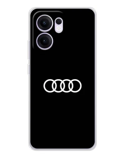 Чехол для OPPO Reno13 F с картинкой «Audi White Logo»