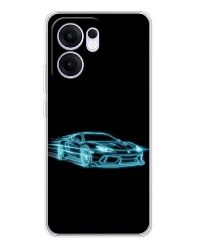 Чехол для OPPO Reno13 F с картинкой «Неоновый контур Lamborghini» Чехол для OPPO Reno13 F с картинкой «Неоновый контур Lamborghini»