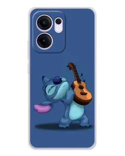 Чехол для OPPO Reno13 F с картинкой «Стич с укулеле»