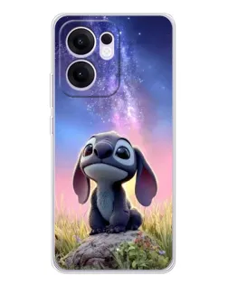 Чехол для OPPO Reno13 F с картинкой «Стич на рассвете»
