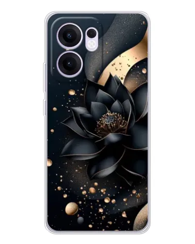 Чехол для OPPO Reno13 F с картинкой «Черный лотос» Чехол для OPPO Reno13 F с картинкой «Черный лотос»