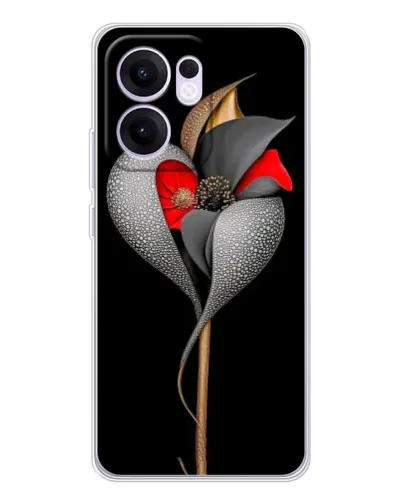 Чехол для OPPO Reno13 F с картинкой «Серебряный фантазийный цветок» Чехол для OPPO Reno13 F с картинкой «Серебряный фантазийный цветок»