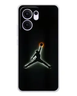 Чехол для OPPO Reno 13 FS 5G с картинкой «Jordan Gradient Logo»
