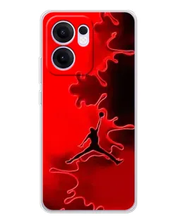 Чохол для OPPO Reno 13 FS 5G з картинкою «Jordan Red Smoke» Чохол для OPPO Reno 13 FS 5G з картинкою «Jordan Red Smoke»