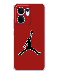 Чохол для OPPO Reno 13 FS 5G з картинкою «Jordan Red Back» Чохол для OPPO Reno 13 FS 5G з картинкою «Jordan Red Back»