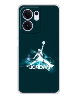 Чохол для OPPO Reno 13 FS 5G з картинкою «Jordan Blue Fire» Чохол для OPPO Reno 13 FS 5G з картинкою «Jordan Blue Fire»