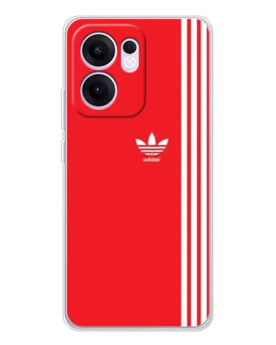 Чехол для OPPO Reno 13 FS 5G с картинкой «Красный минимализм Adidas» Чехол для OPPO Reno 13 FS 5G с картинкой «Красный минимализм Adidas»