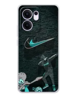 Чехол для OPPO Reno 13 FS 5G с картинкой «Спортивный арт Nike»