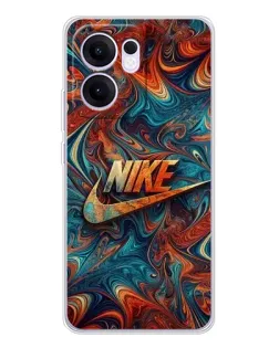 Чехол для OPPO Reno 13 FS 5G с картинкой «Nike в абстракции»