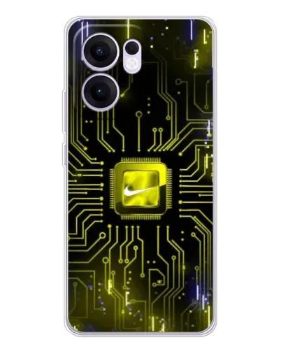 Чехол для OPPO Reno 13 FS 5G с картинкой «Nike — золотая искра» Чехол для OPPO Reno 13 FS 5G с картинкой «Nike — золотая искра»