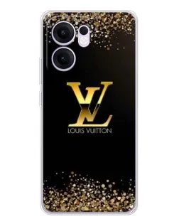 Чехол для OPPO Reno 13 FS 5G с картинкой «LV — золотые искры»